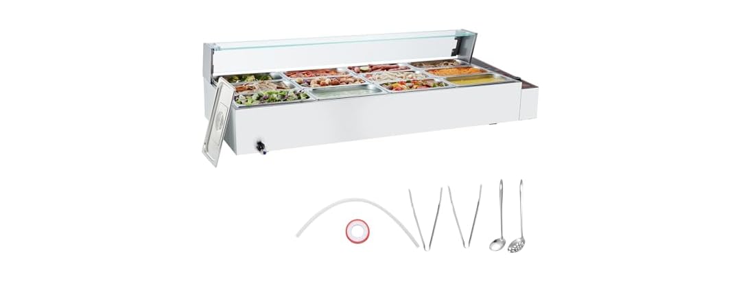 VEVOR 12-Pan Commercial Food Warmer, 12
