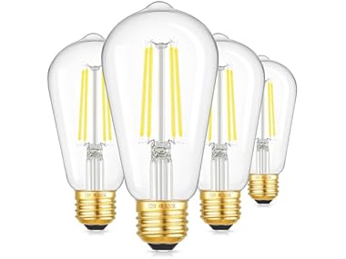 Dimmable ST58 Antique Clear Vintage Edison LED Bulbs