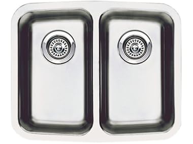 Blanco Double Bowl Bar Sink Stainless Steel