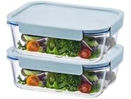 LocknLock The Clear Heat-Resistant Glass Food Set 4Pc