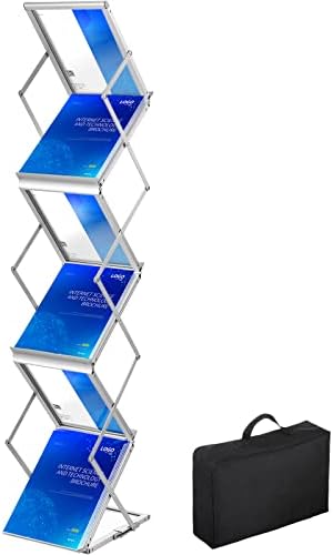 VEVOR Foldable Magazine Display Rack, 6