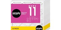 Simply Air Filter, MERV 11, MPR1000  12 Pack