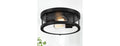 Brightever Black Flush Mount Ceiling Light Fixture