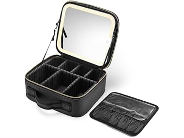 Makeup Bag with LED Mirror