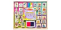 Melissa & Doug Deluxe Wooden Stamp and Coloring Set