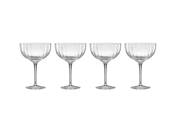 Lenox Glassware, Curva Coupe Set Of 4,(Clear)