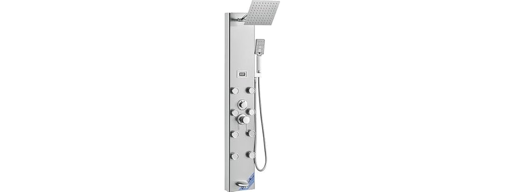 Shower Panel System, 5 Shower Modes, Digital