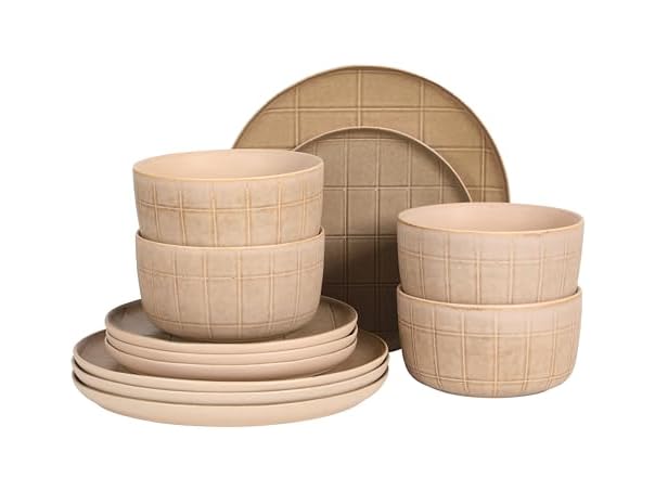Gisbon Elite Butterwick 12 Piece Plates and Bowls Set