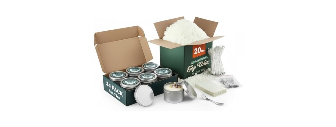 Hearth & Harbor 20lb Soy Wax Candle Kit
