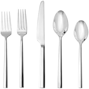 Fortessa Orson 18/10 Stainless Steel, 20 Piece Flatware Set 