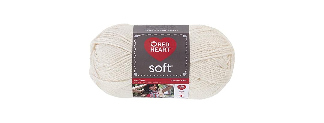 RED HEART Soft Yarn, Off-White