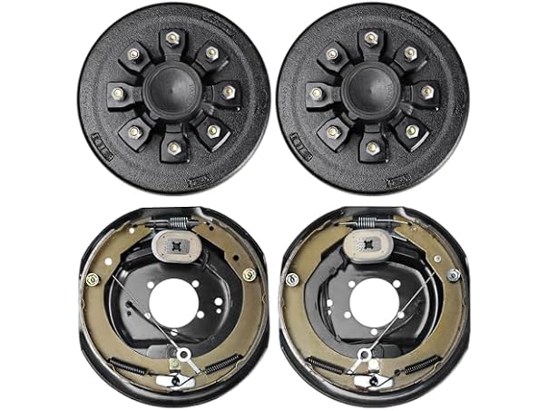 Trailer Hub Drum Kits 8 on 6.5" B.C. with 12"