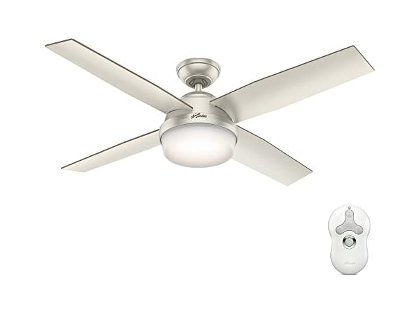 Hunter Fan 52" Contemporary Matte Nickel I/O