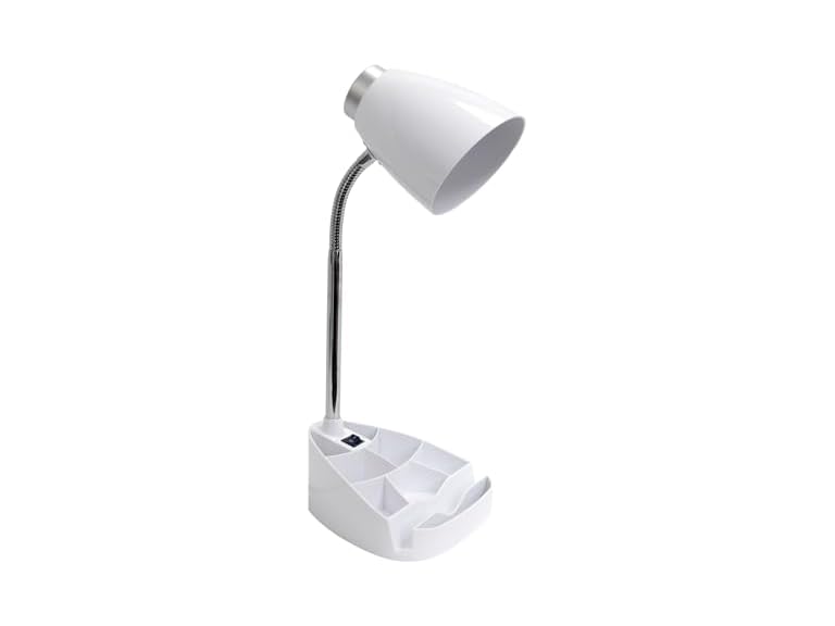 Creekwood Home Gooseneck Desk Lamp White
