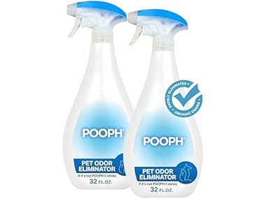 (2 Pk) Pooph Pet Odor Eliminator, 32oz Spray