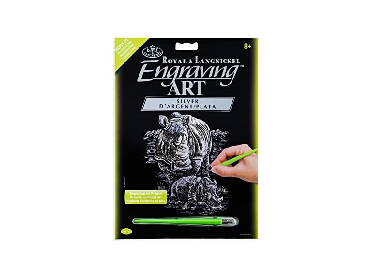 Royal & Langnickel Silver Engraving Rhino