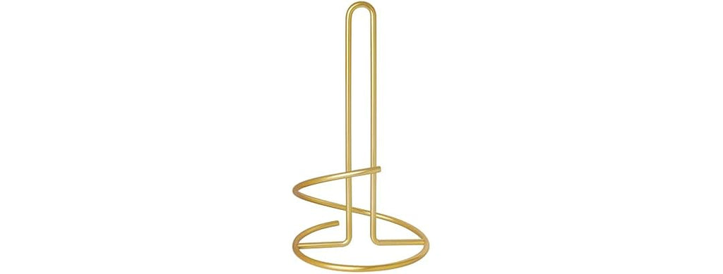 Spectrum Euro Gold Paper Towel Holder Countertop Kitchen Organizer