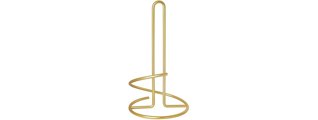 Spectrum Euro Gold Paper Towel Holder Countertop Kitchen Organizer