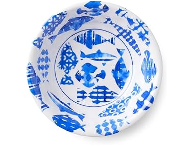 Fish Tale 7.5 Inch MELAMINE ALL PURPOSE BOWLS, SETof 6