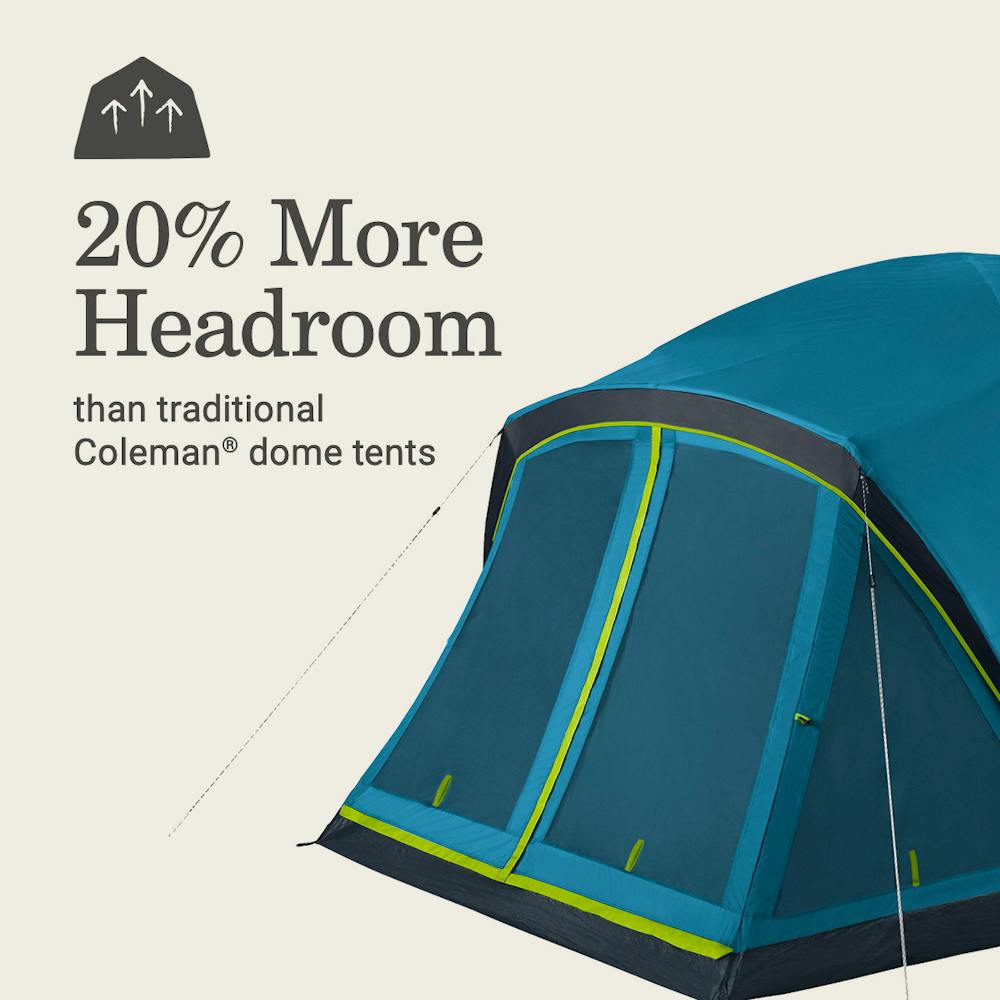 Skydome™ 6-Person Screen Room Camping Tent with Dark Room™ Technology