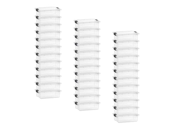 Superio Clear Storage Box  2.3 Quart 36 Pack