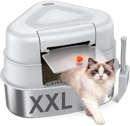 Chumajor XXL Stainless Steel Litter Box
