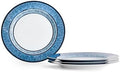 Marchesa Monarcha 4-Piece Dinner Plate Set Porcelain Blue