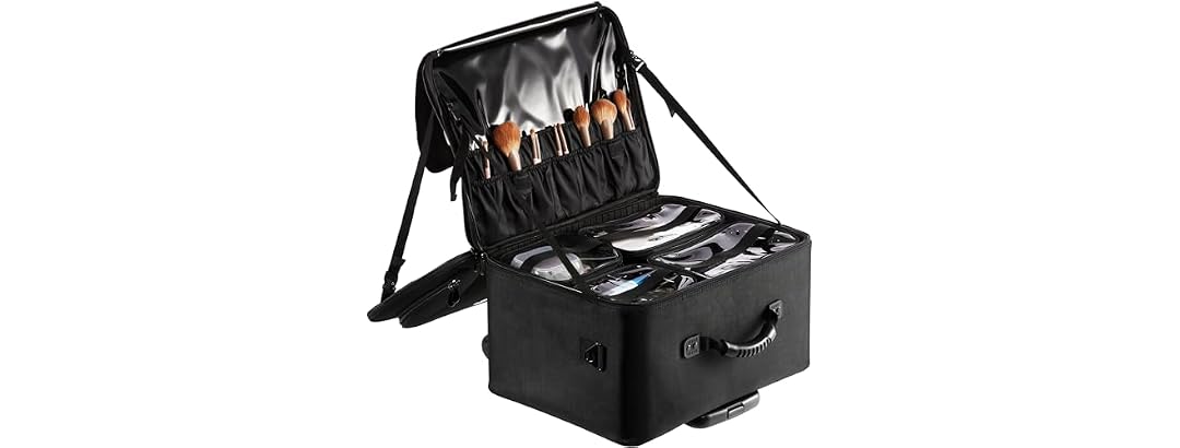 VEVOR Rolling Makeup Train Case Large