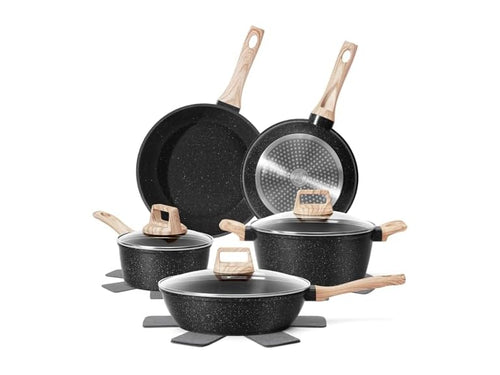 12 Pcs Nonstick Pots and Pans Set