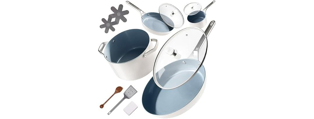 Greater Goods 12pc Ceramic Set, Birch White