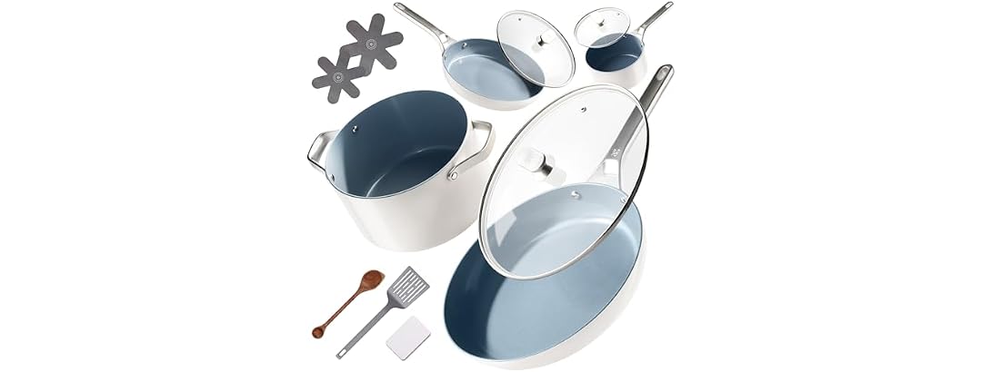 Greater Goods 12pc Ceramic Set, Birch White