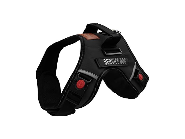 ALBCORP Reflective Service Dog Vest Harness -