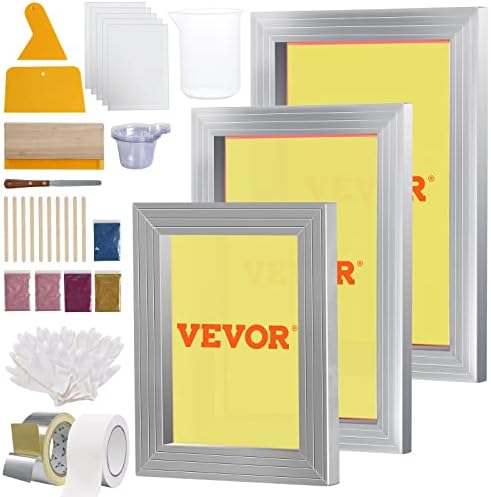 Screen Printing Kit, 3 PCS Aluminum Silk Screen