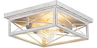 Kondras 2-Light Farmhouse Flush Mount Ceiling Lighting