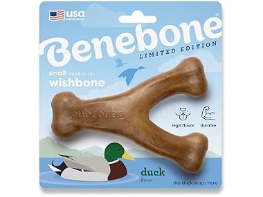 Benebone Wishbone Durable Dog Chew Toy for Ag