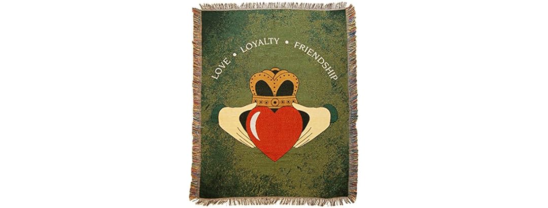 Claddagh Woven Tapestry Throw Blanket