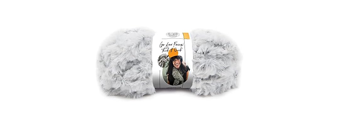 Lion Brand Yarn (1 Skein) Go for Faux Chinchilla