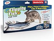 Ontel Flippity Fish Interactive Cat Toy with Catnip