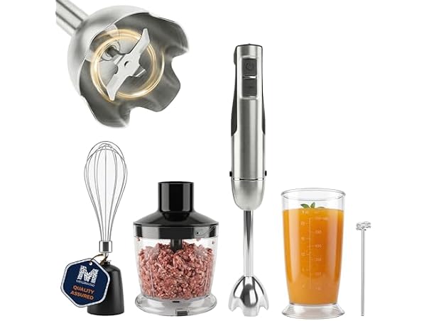 Megawise 1000W 5-in-1 Immersion Hand Blender
