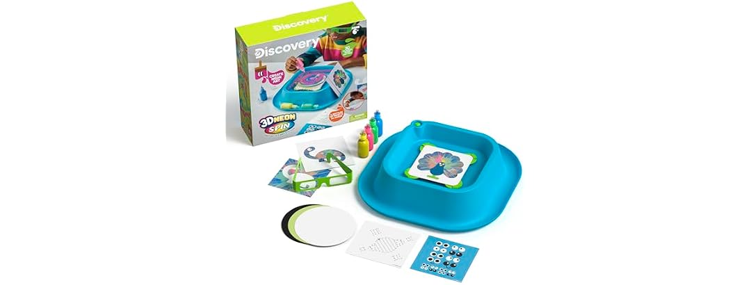 Discovery 3D Neon Spin Motorized Art Station