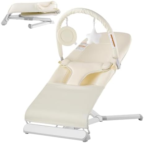 Baby Bouncer, Folding Bouncer Seat for Rotatable