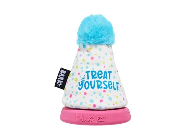 Barkbox Treat Yourself Party Hat Dog Toy | Rip & Reveal