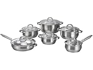 12-Piece Cookware Sets with Glass Lid