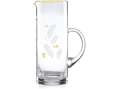 Lenox  Holiday Gold Pitcher, Christmas Theme