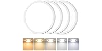 GoBright 7in White LED Ceiling Lights 4PK