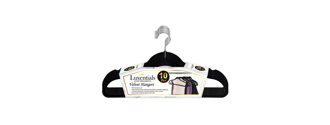 10-Pack Non-Slip Velvet Hangers