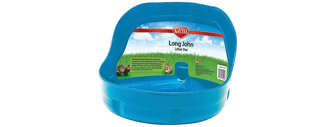 Kaytee Long John Litter Pan For Ferret and Ra