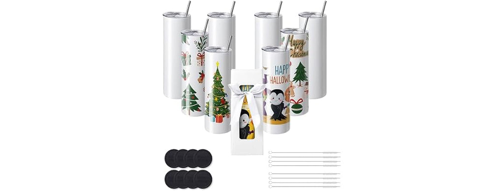 VEVOR 8 Pack Sublimation Tumblers 20 Oz