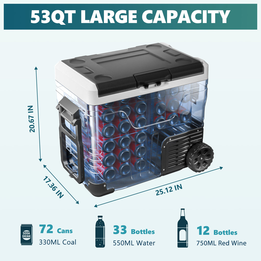 Euhomy Rover W2 Car Refrigerator (37QT/53QT)