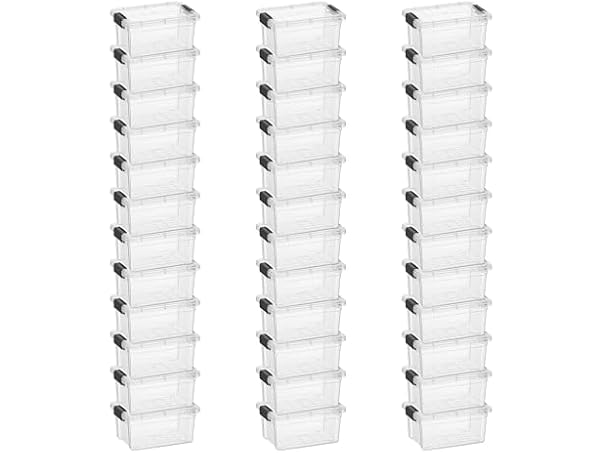 Superio Clear Storage Box 3.5 Quart 36 Pack